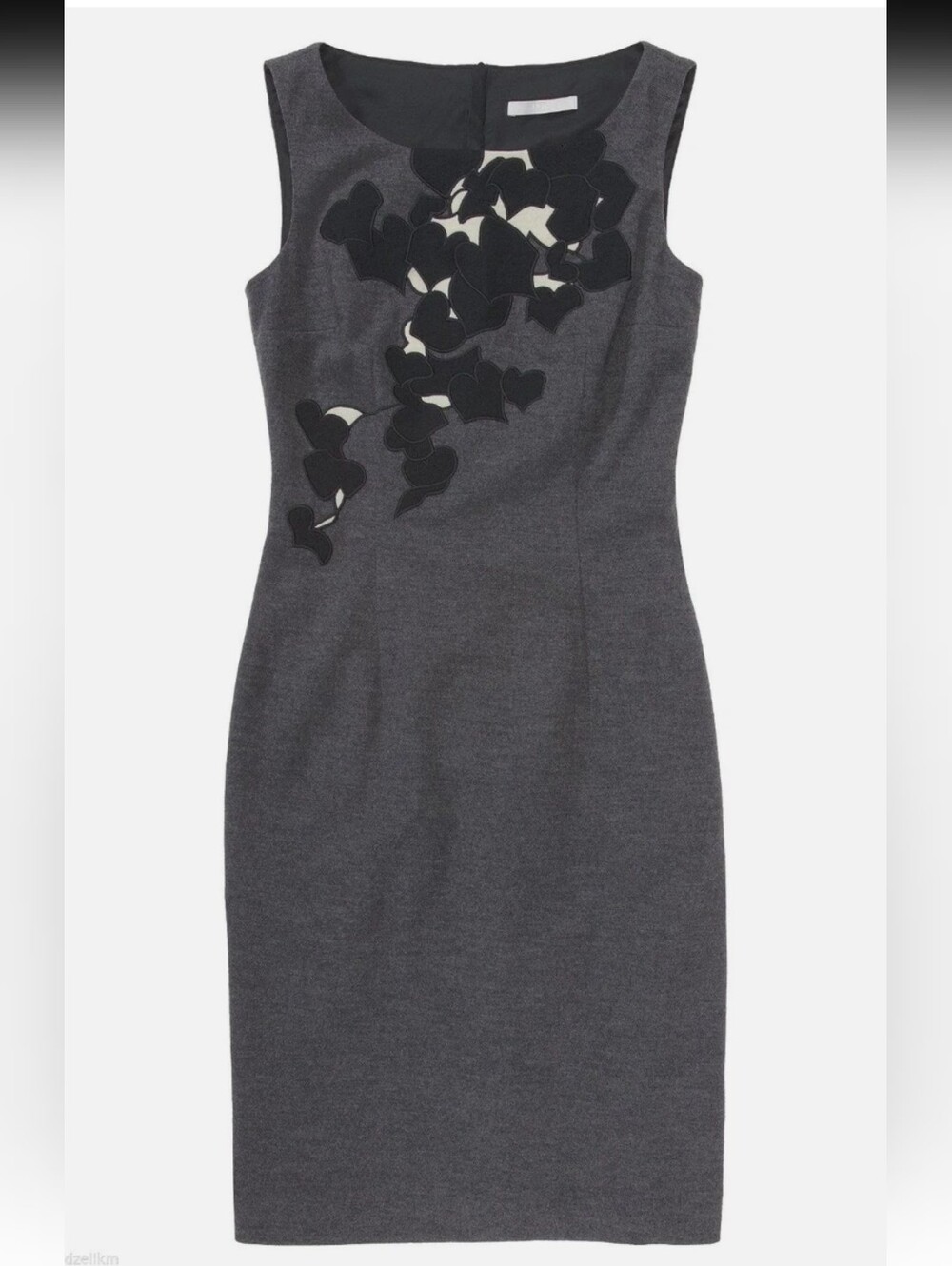 HUGO BOSS Women's Wool Dress with Floral Pattern Size 4